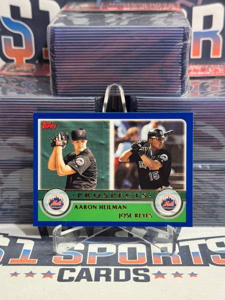 2003 Topps (Prospects) Jose Reyes & Aaron Heilman Rookie #684