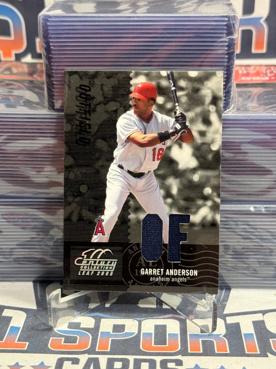 2005 Leaf Century Collection (Relic 168/250) Garret Anderson #16