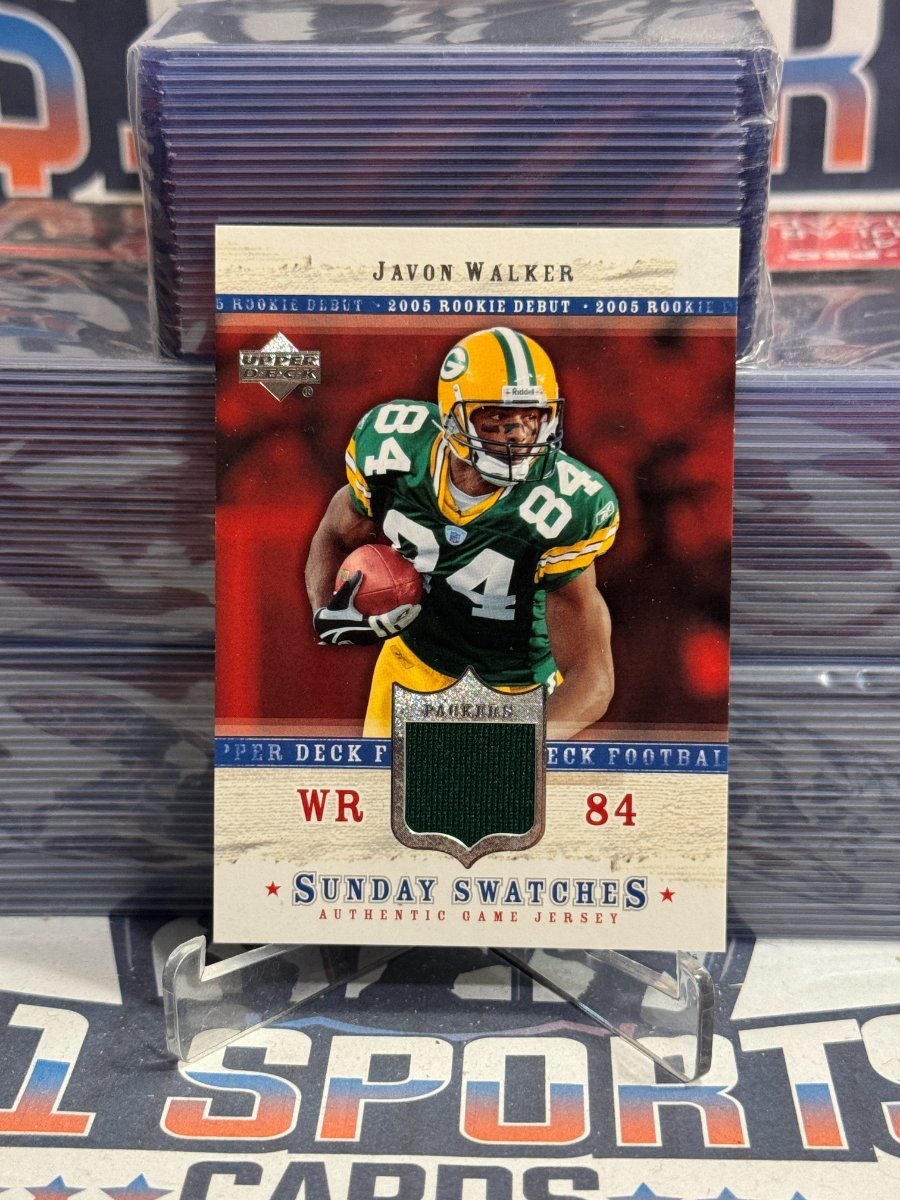 2005 Upper Deck (Rookie Debut Sunday Swatches Relic) Javon Walker #SU-JW