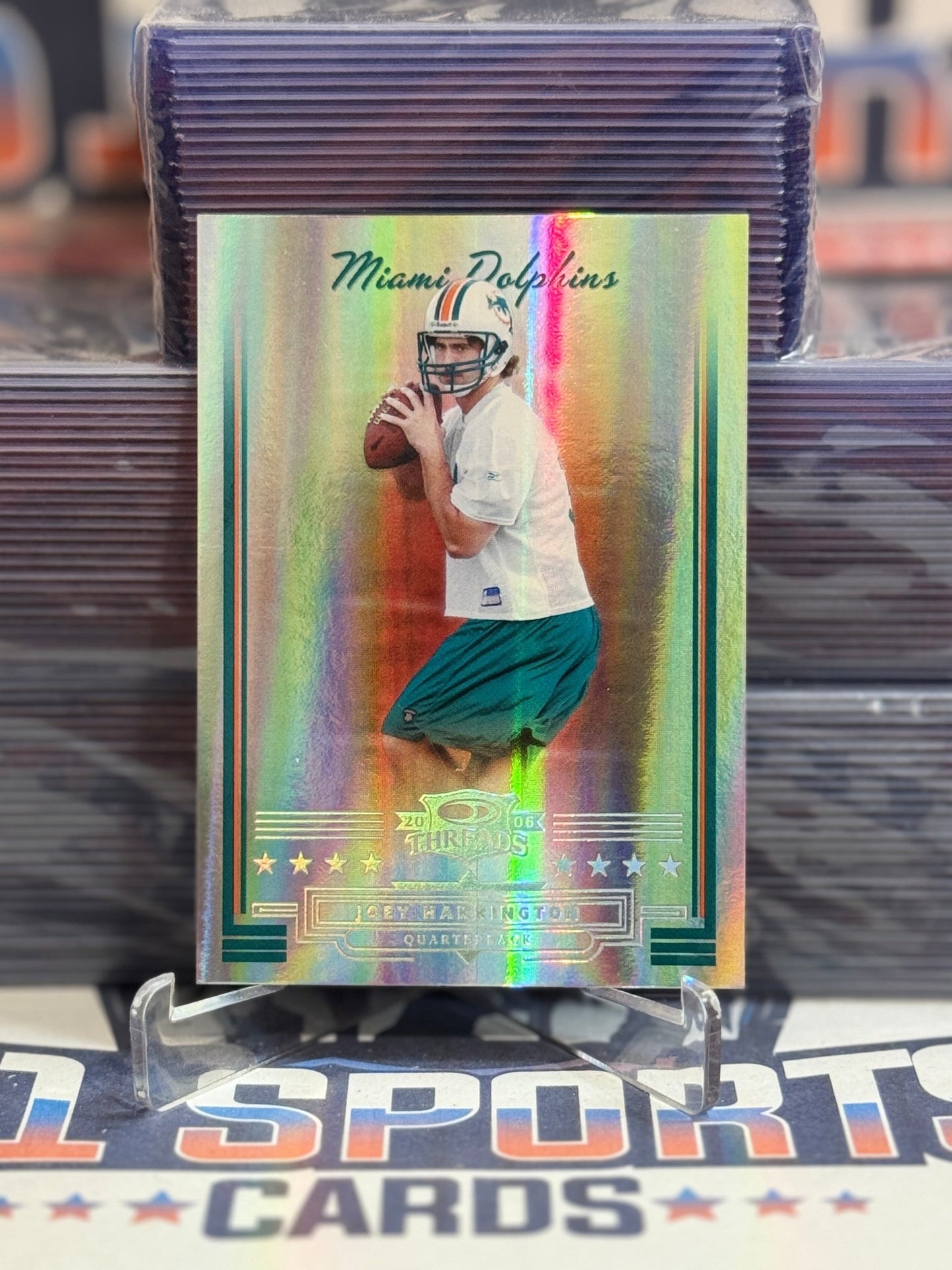 2006 Donruss Threads (Silver Holofoil 13/100) Joey Harrington 42