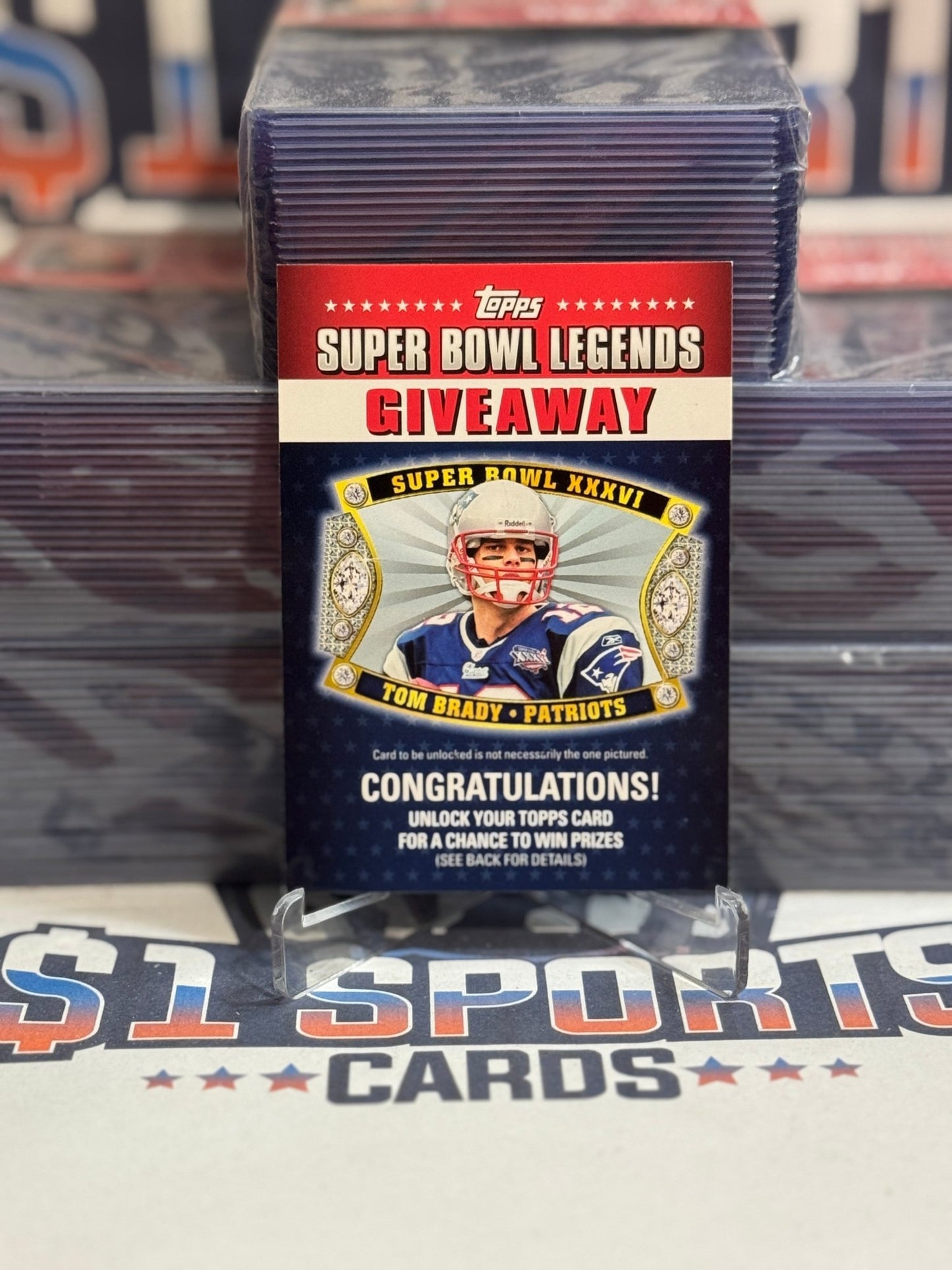 2011 Topps (Super Bowl Legends) Tom Brady SBLG - 7