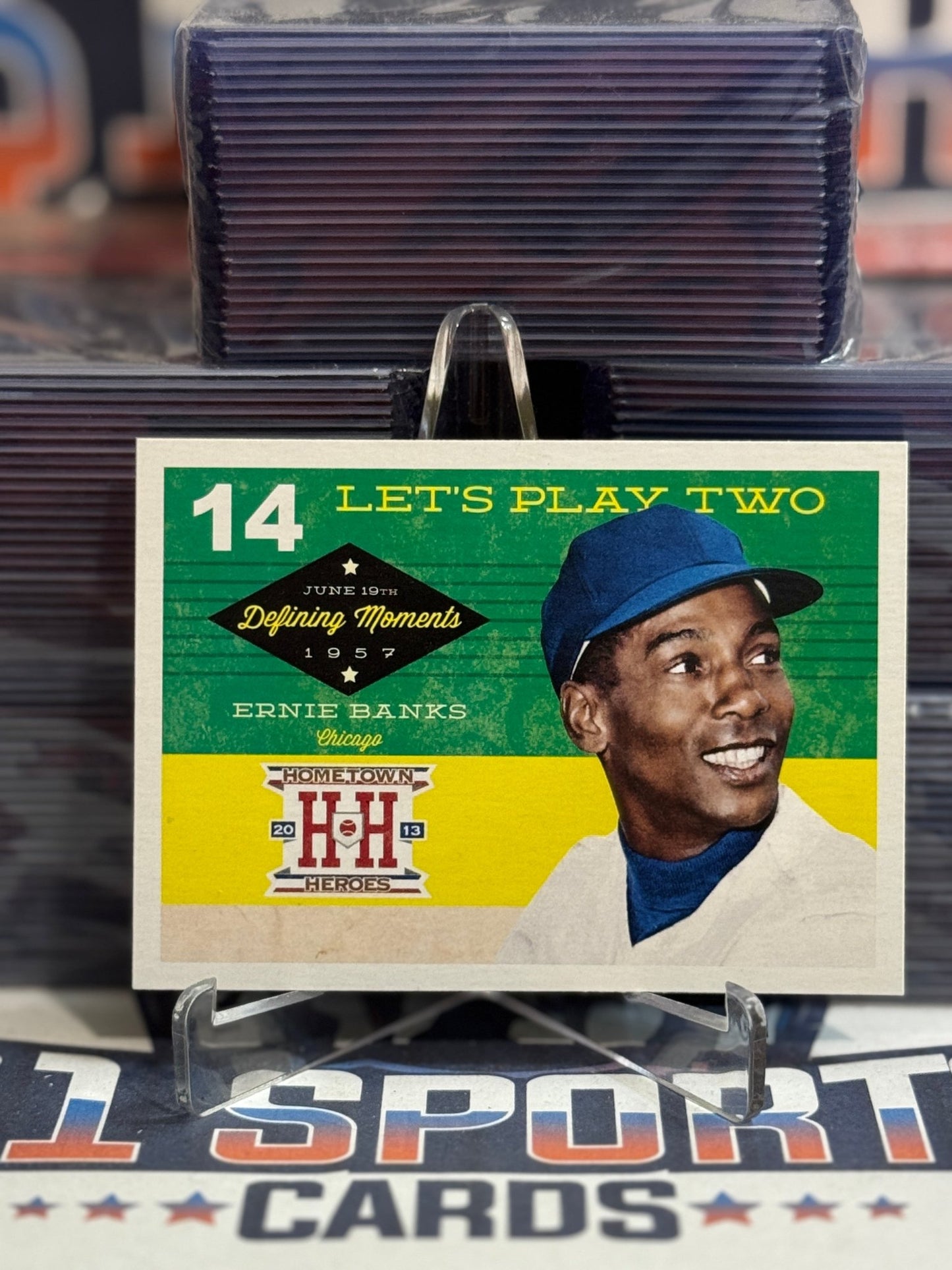 2013 Panini Hometown Heroes (Defining Moments) Ernie Banks DM5