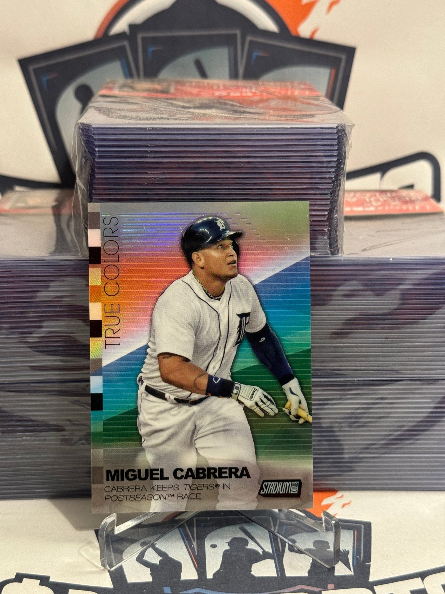 2015 Topps Stadium Club (Refractor, True Colors) Miguel Cabrera #TCA-MC