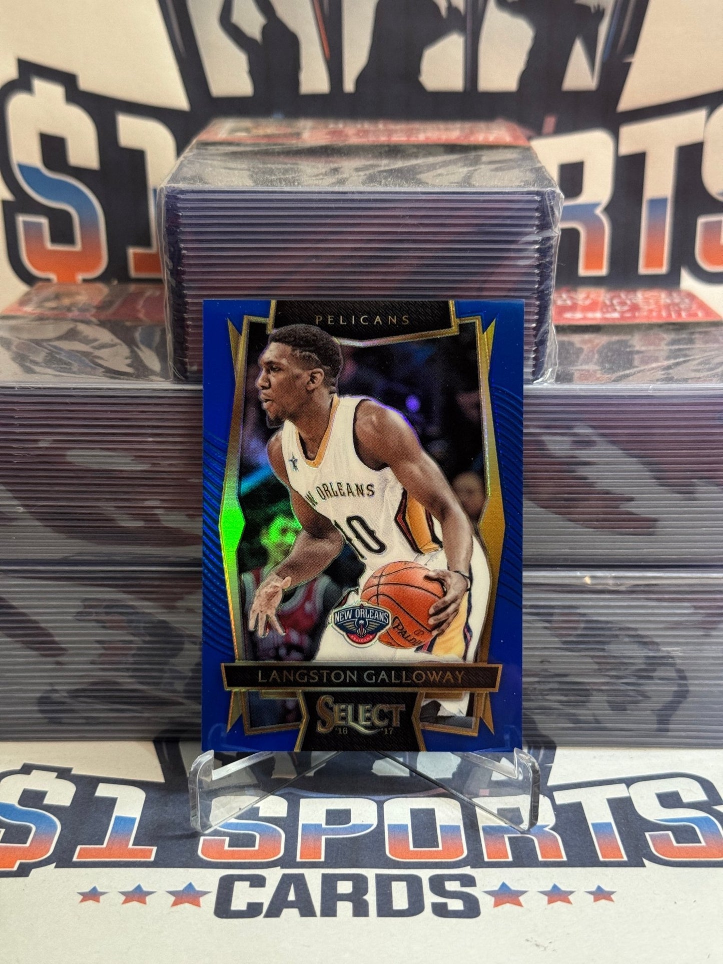 2016 Panini Select (Blue Prizm 171/299) Langston Galloway 16