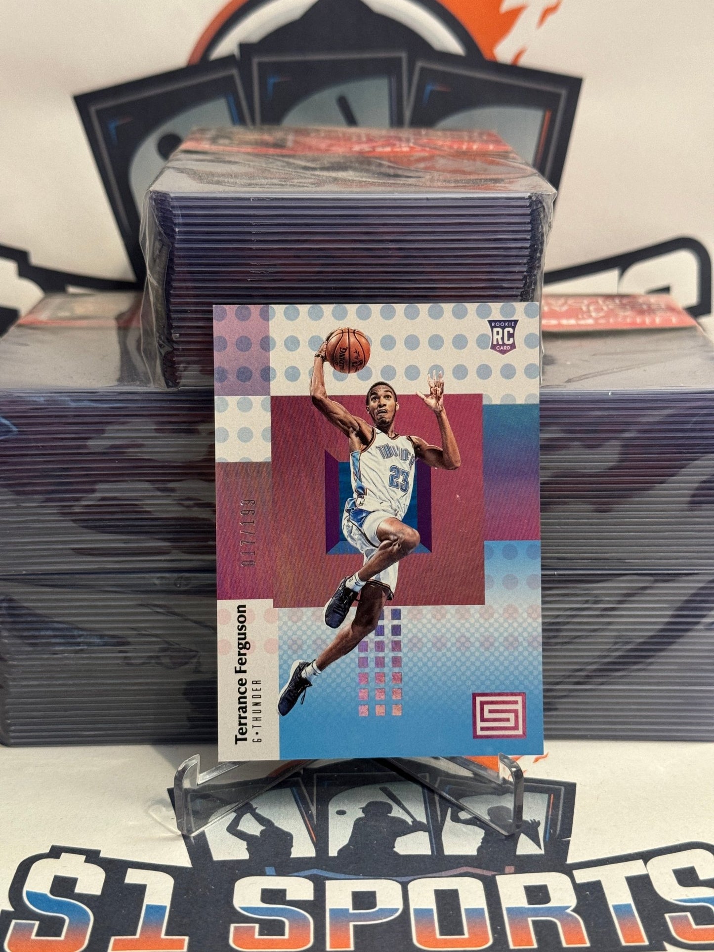 2017 Panini Status (Pink 17/199) Terrance Ferguson Rookie #106