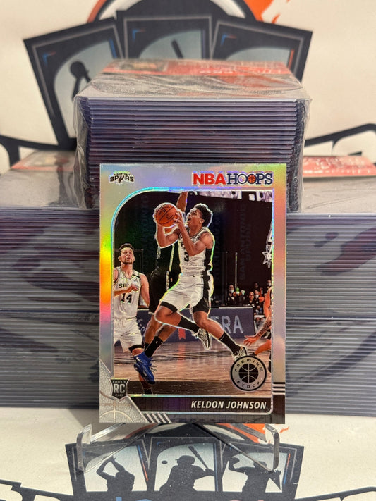 2019 Hoops Premium Stock (Silver Prizm) Keldon Johnson Rookie #224