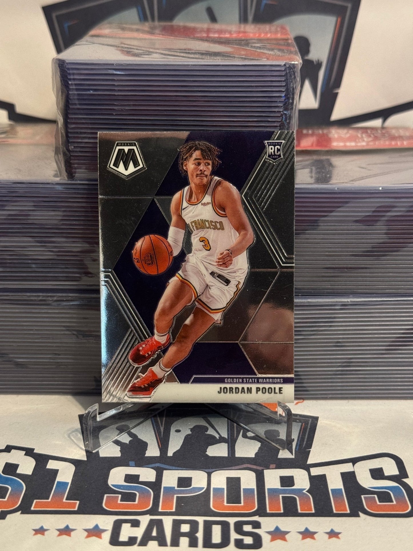 2019 Mosaic Jordan Poole Rookie #228