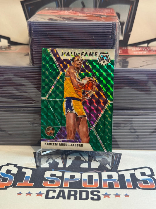 2019 Panini Mosaic (Green Prizm, Hall of Fame) Kareem Abdul - Jabbar #283
