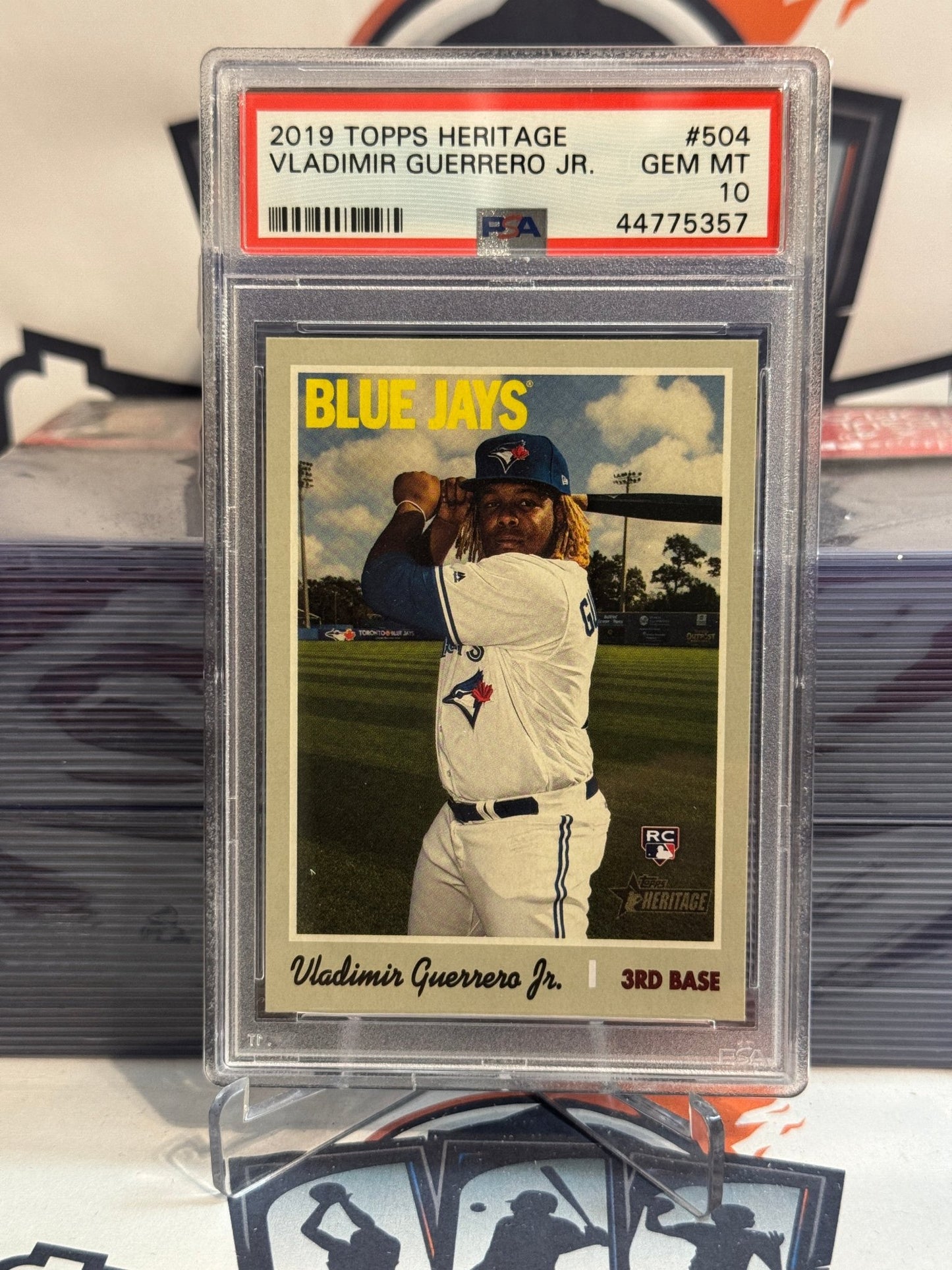 2019 Topps Heritage Vladimir Guerrero Jr. Rookie #504 - PSA 10