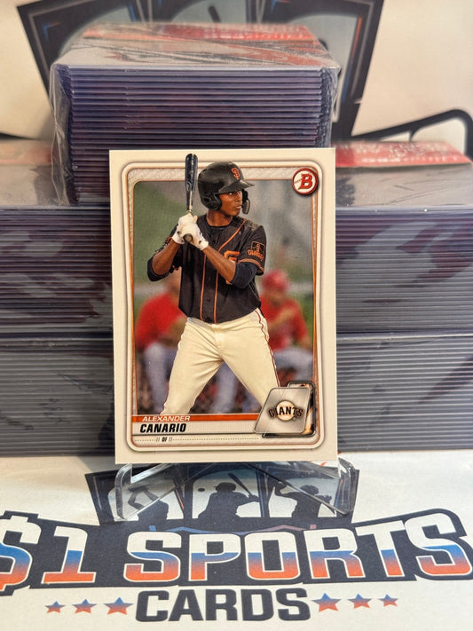 2020 Bowman Draft Alexander Canario #BD - 123