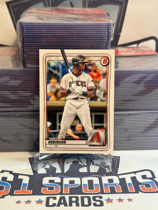2020 Bowman Draft Kristian Robinson #BD - 192