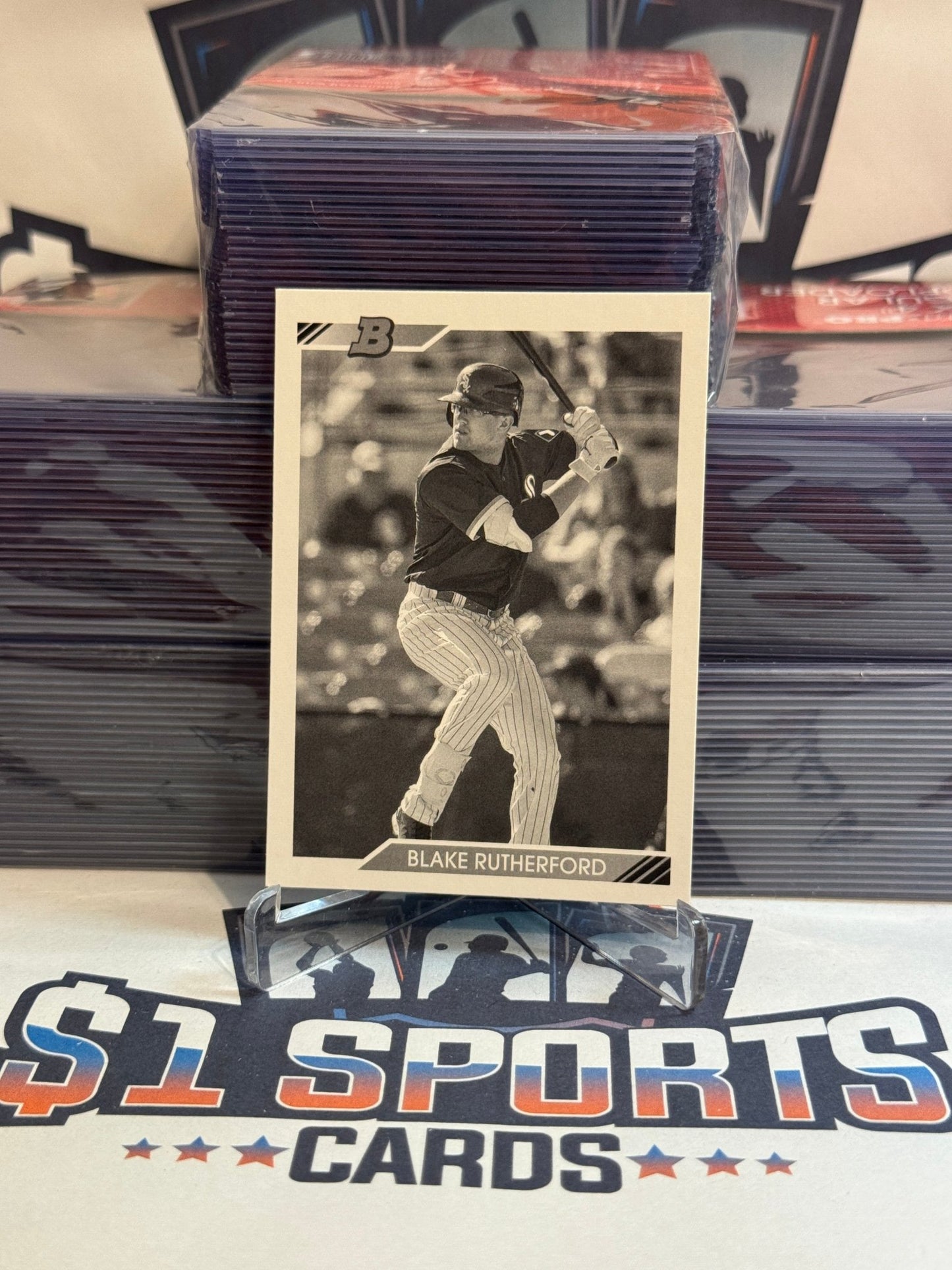 2020 Bowman Heritage Prospects (Black & White) Blake Rutherford #BHP - 13
