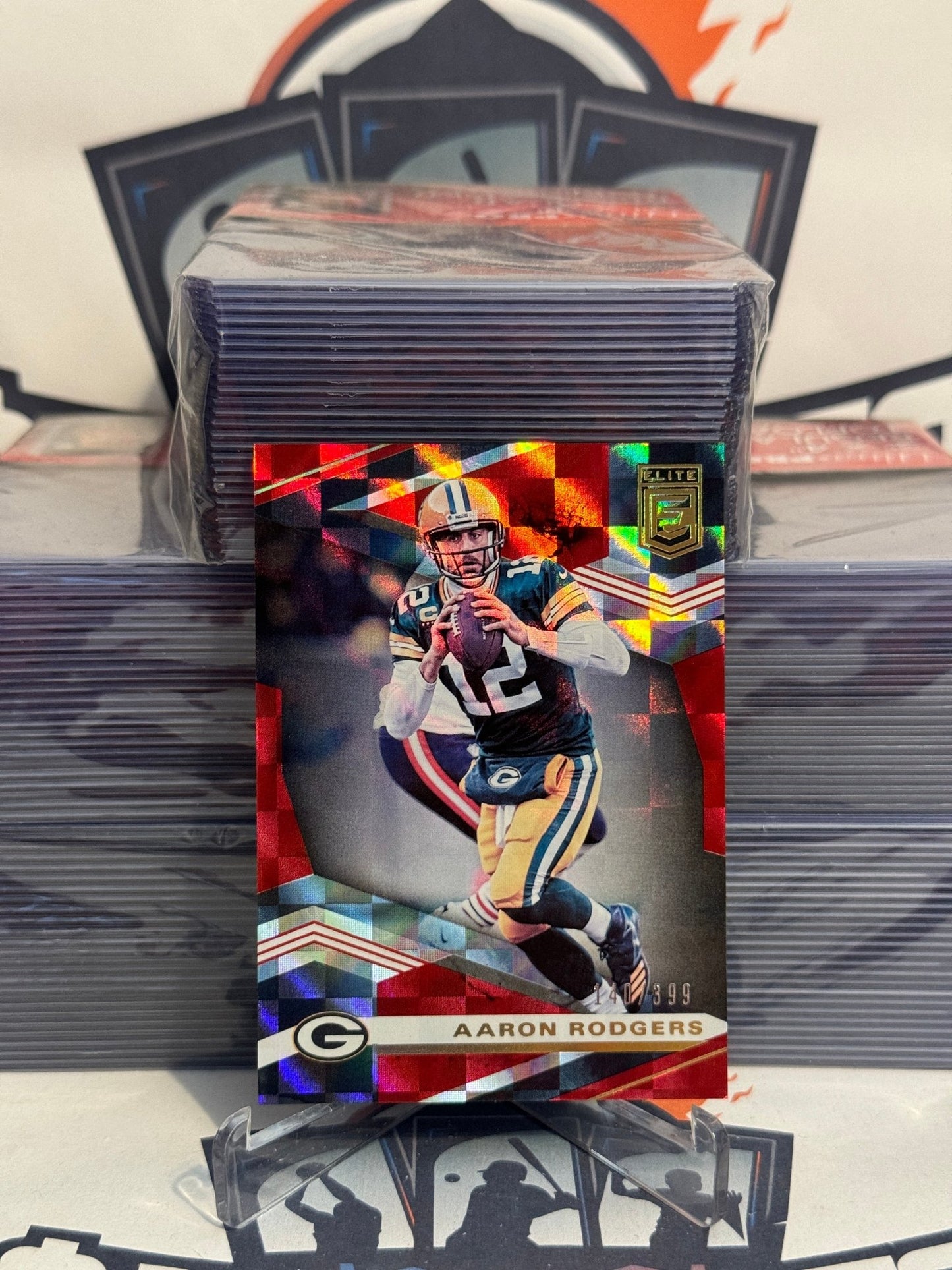 2020 Donruss Elite (Red 140/499) Aaron Rodgers #68