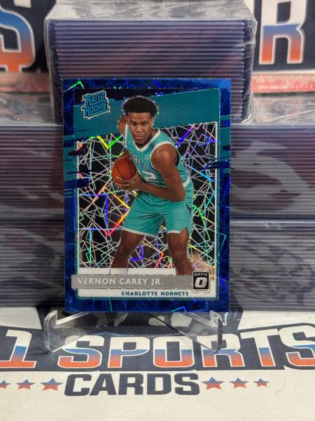 2020 Donruss Optic (Blue Velocity Prizm, Rated Rookie) Vernon Carey Jr. 182