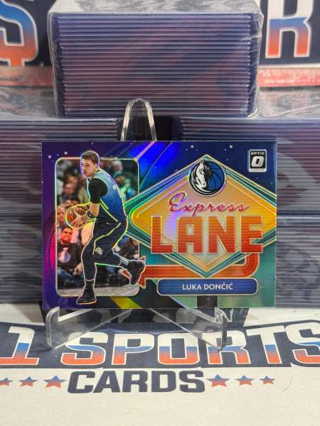 2020 Donruss Optic (Purple Prizm, Express Lane) Luka Doncic 15
