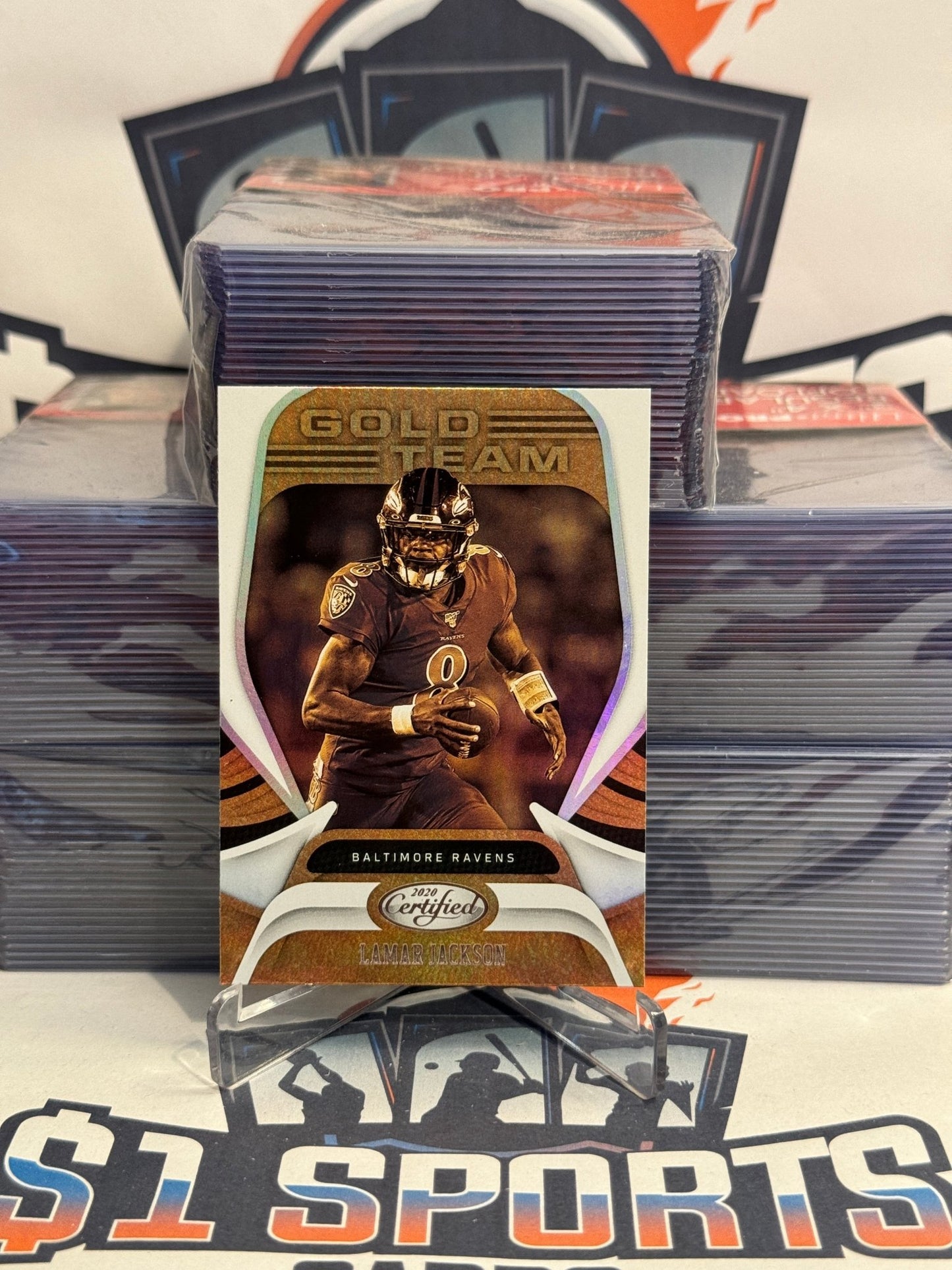 2020 Panini Certified (Gold Team) Lamar Jackson #GT-LJ