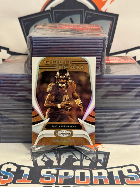2020 Panini Certified (Gold Team) Lamar Jackson #GT-LJ