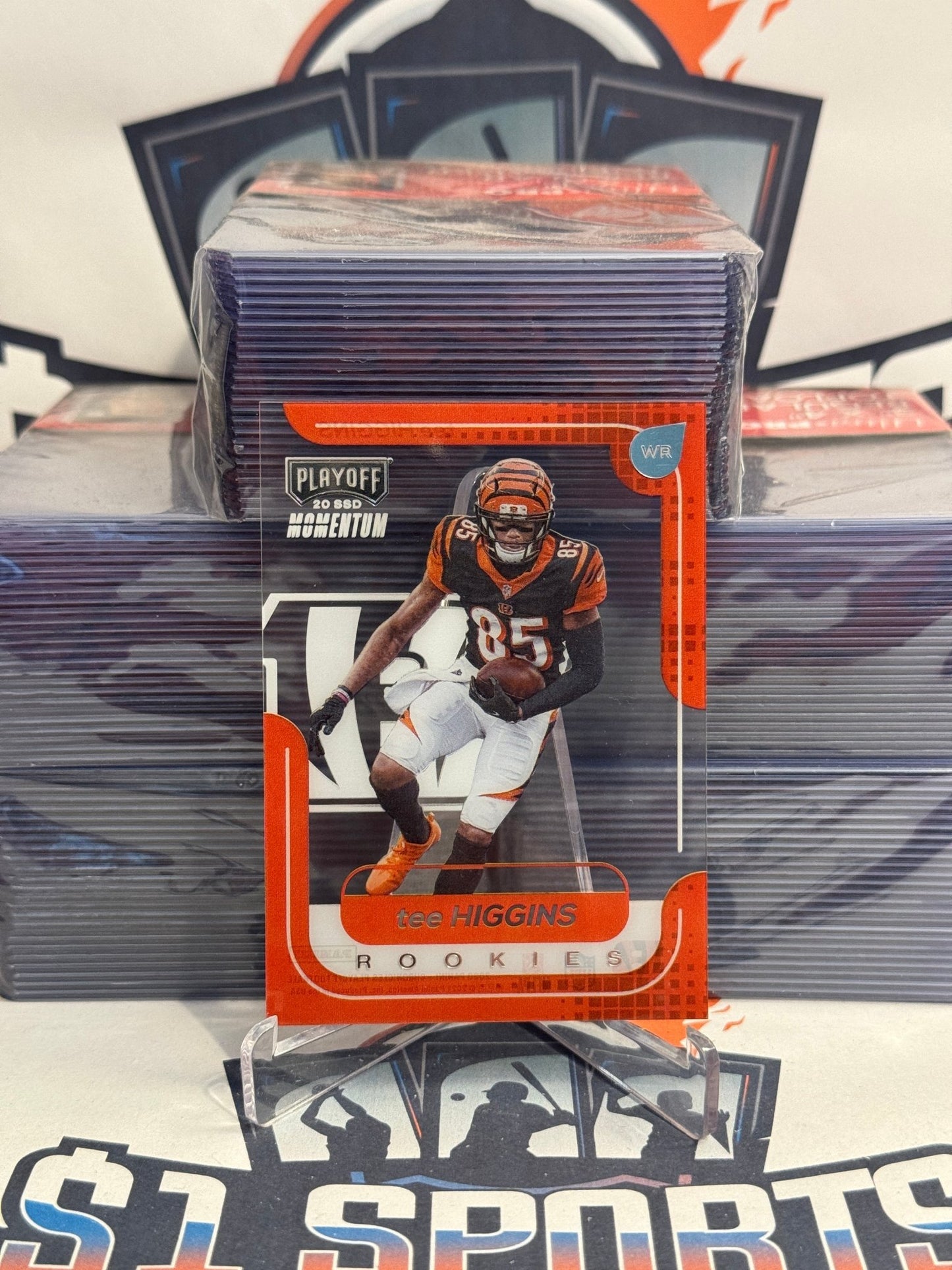 2020 Panini Chronicles (Playoff Momemtum) Tee Higgins Rookie #M-11