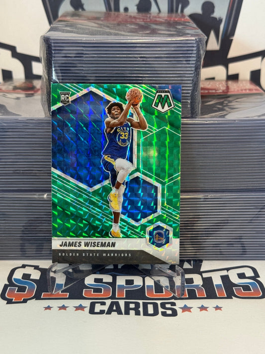 2020 Panini Mosaic (Green Prizm) James Wiseman Rookie #205