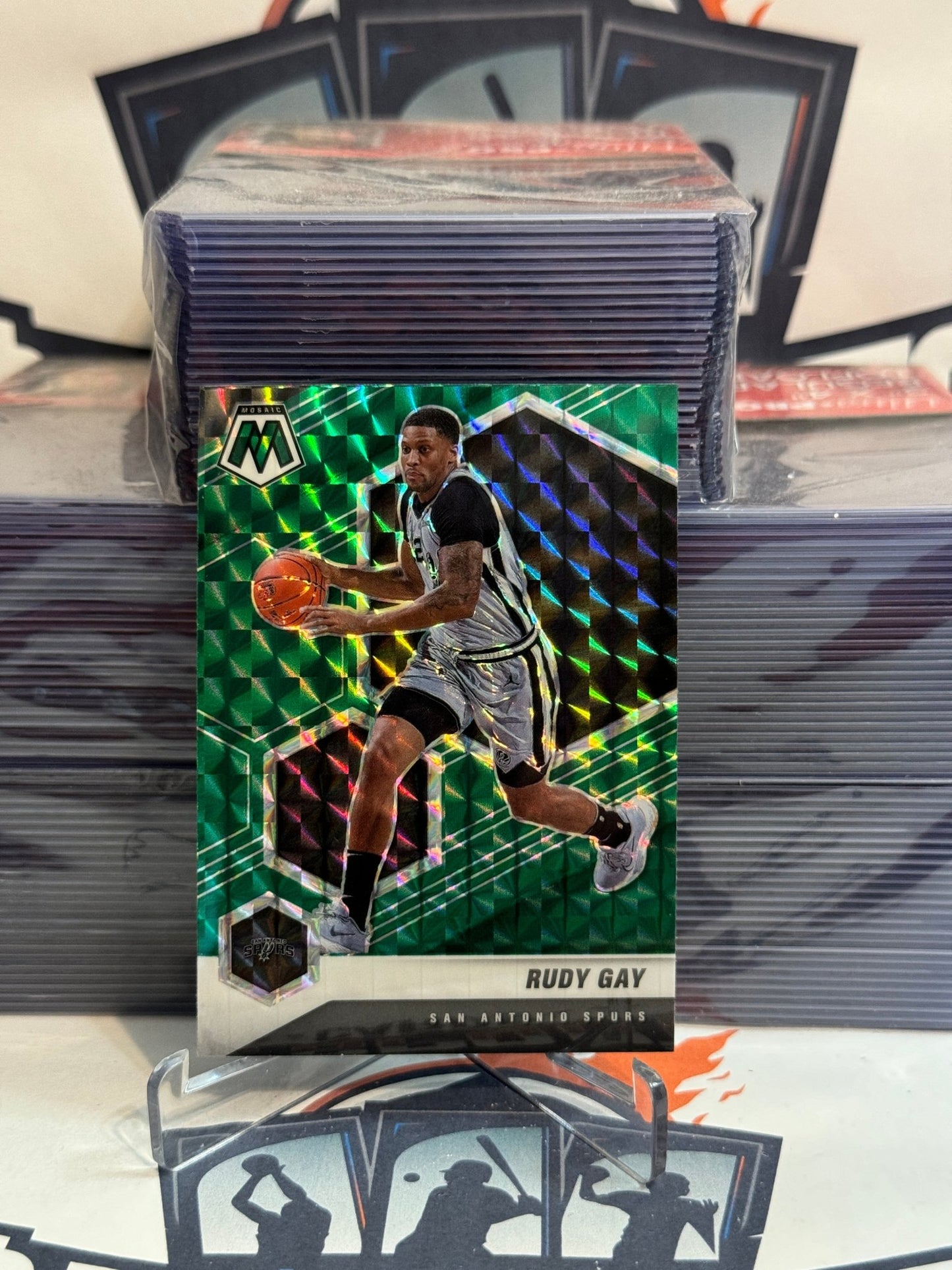 2020 Panini Mosaic (Green Prizm) Rudy Gay #160