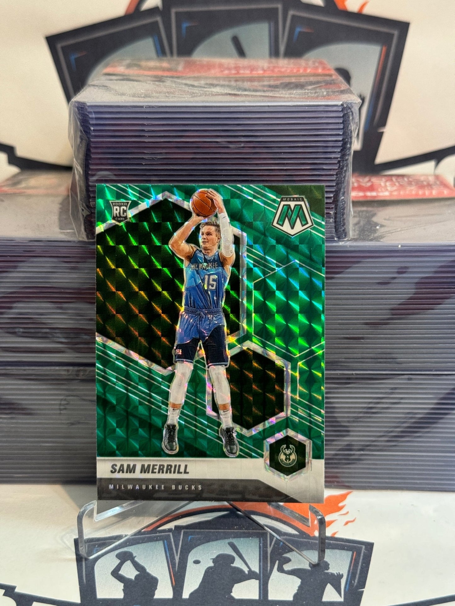 2020 Panini Mosaic (Green Prizm) Sam Merrill #240