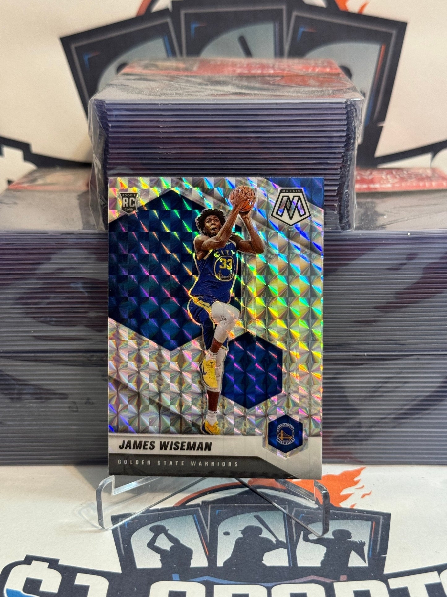 2020 Panini Mosaic (Mosaic Prizm) James Wiseman Rookie #205