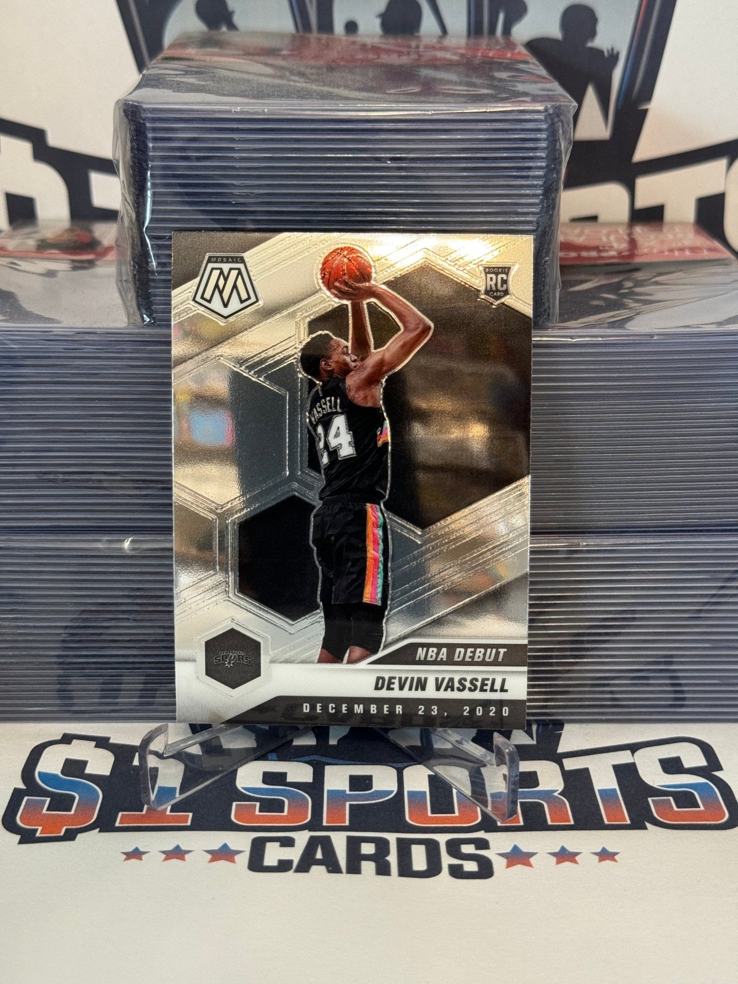 2020 Panini Mosaic (NBA Debut) Devin Vassell Rookie #278