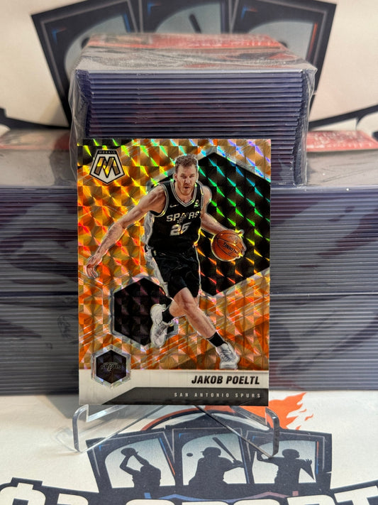 2020 Panini Mosaic (Orange Reactive Prizm) Jakob Poeltl #189