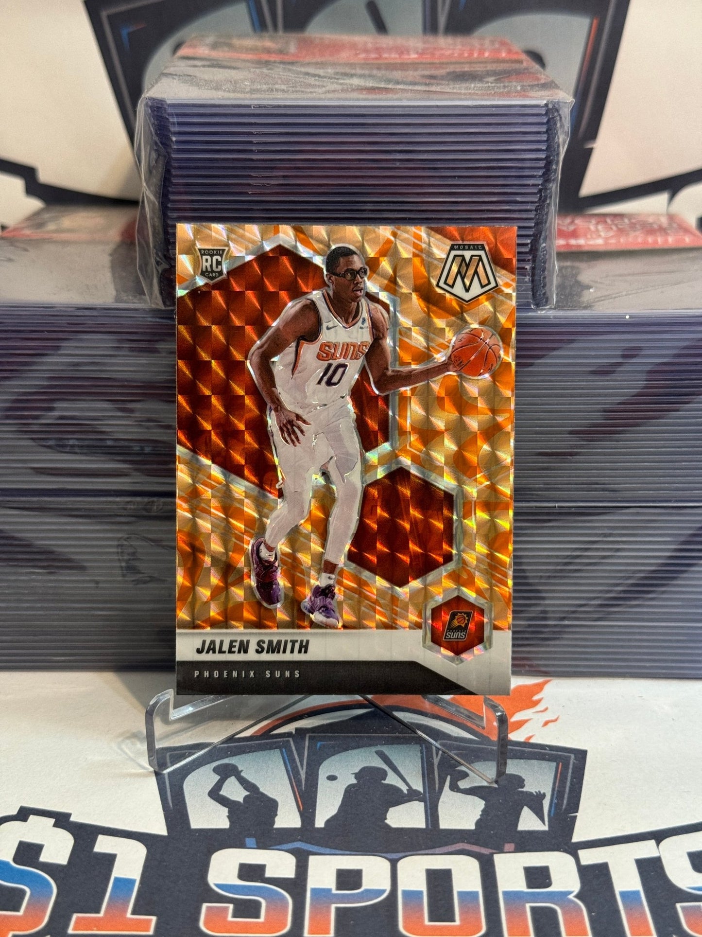 2020 Panini Mosaic (Orange Reactive Prizm) Jalen Smith Rookie #228