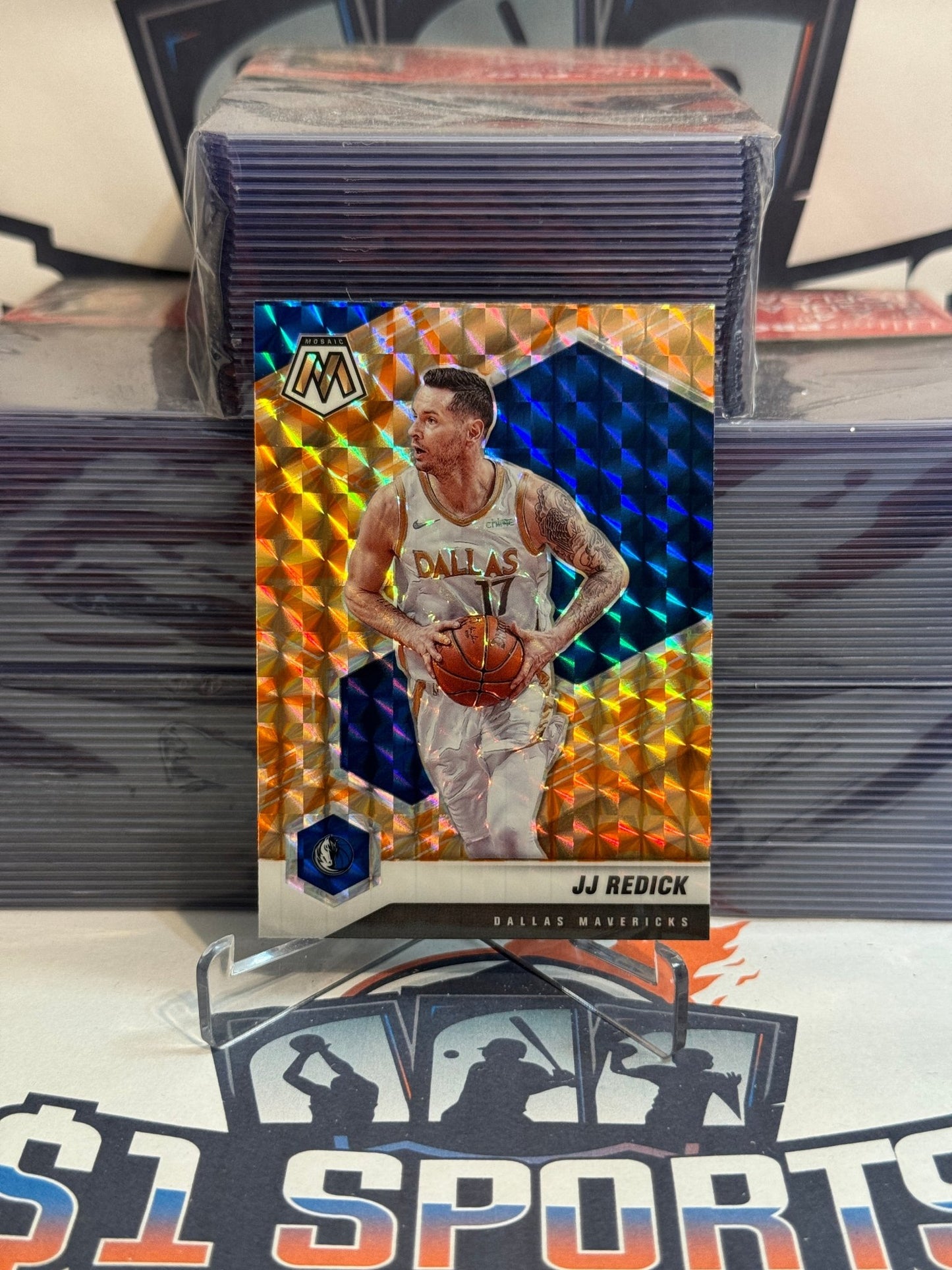 2020 Panini Mosaic (Orange Reactive Prizm) JJ Redick #52