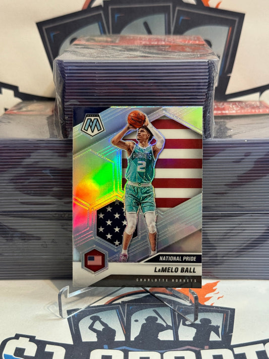 2020 Panini Mosaic (Silver Prizm, National Pride) LaMelo Ball Rookie #257