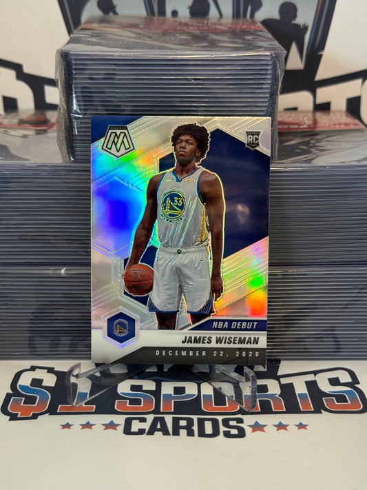 2020 Panini Mosaic (Silver Prizm, NBA Debut) James Wiseman Rookie #266