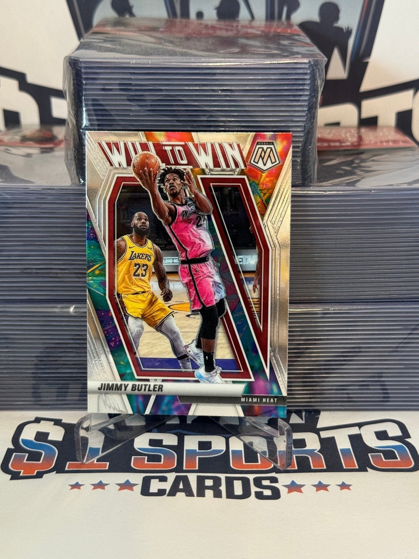 2020 Panini Mosaic (Will to Win) Jimmy Butler #4