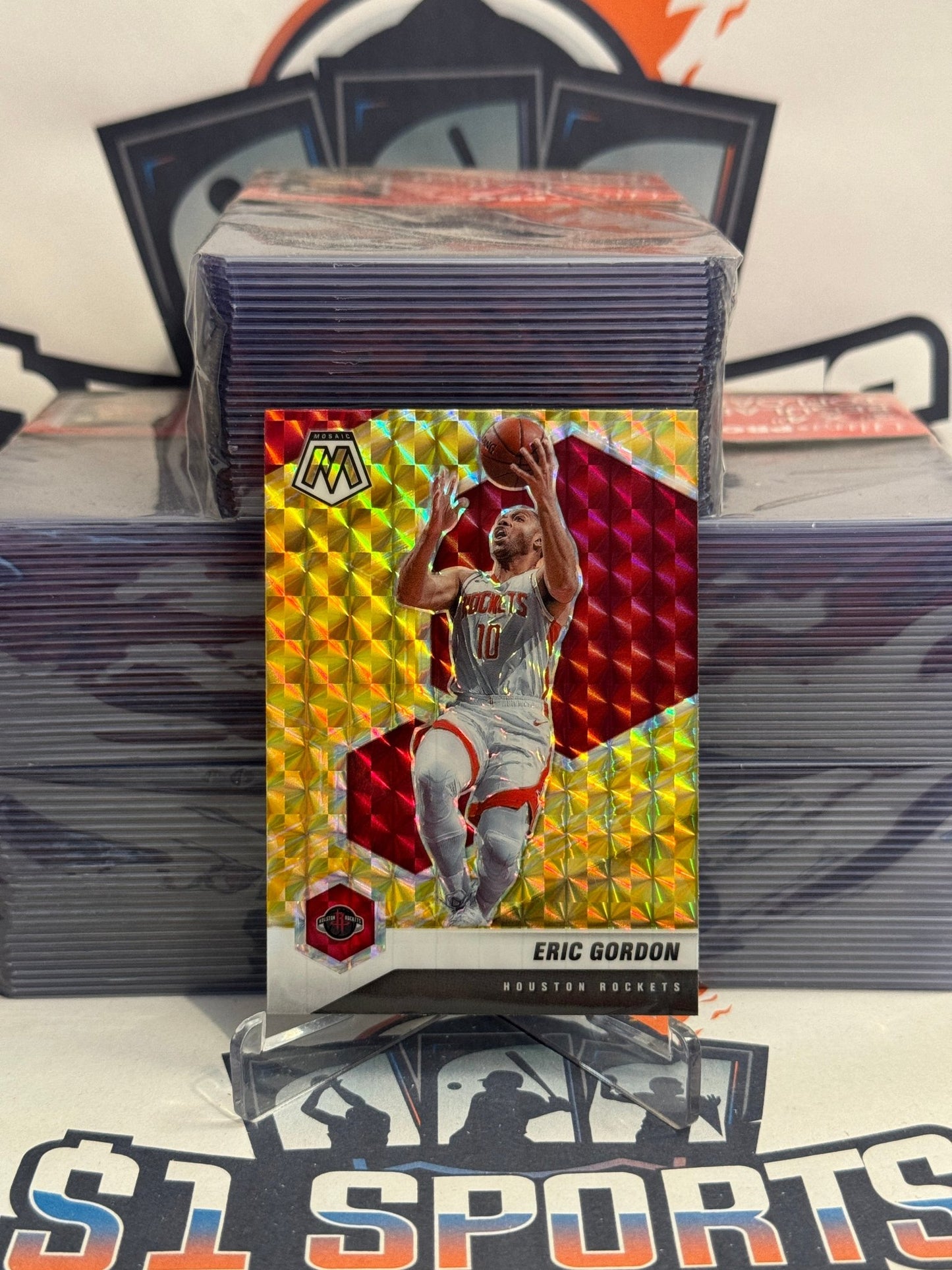 2020 Panini Mosaic (Yellow Reactive Prizm) Eric Gordon #163