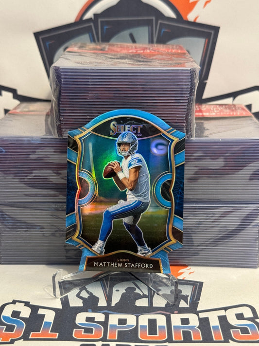 2020 Panini Select (Light Blue Die Cut Prizm) Matthew Stafford #11