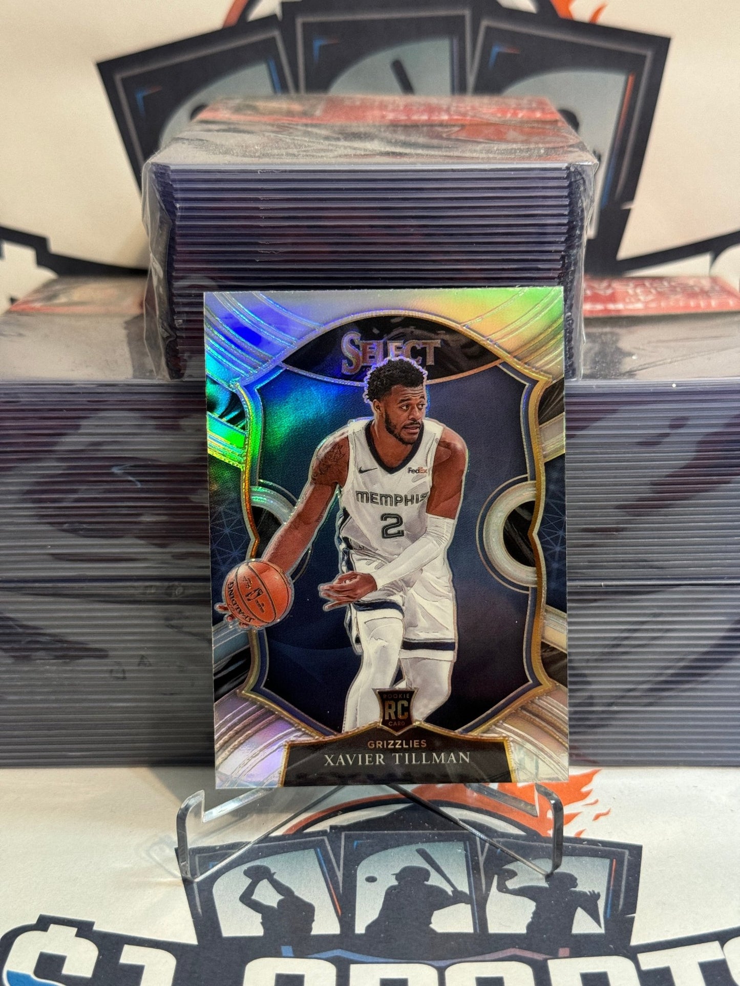 2020 Panini Select (Silver Prizm) Xavier Tillman #95