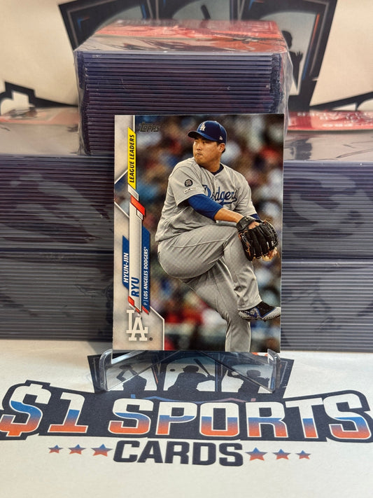 2020 Topps (NL ERA Leaders) Hyun - Jin Ryu #86
