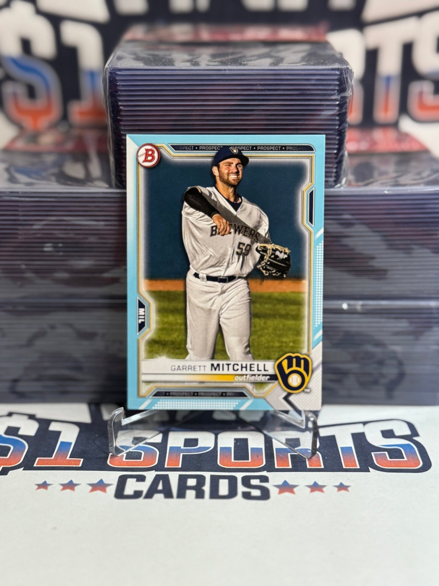 2021 Bowman Draft (Sky Blue 440/499) Garrett Mitchell #BD - 116