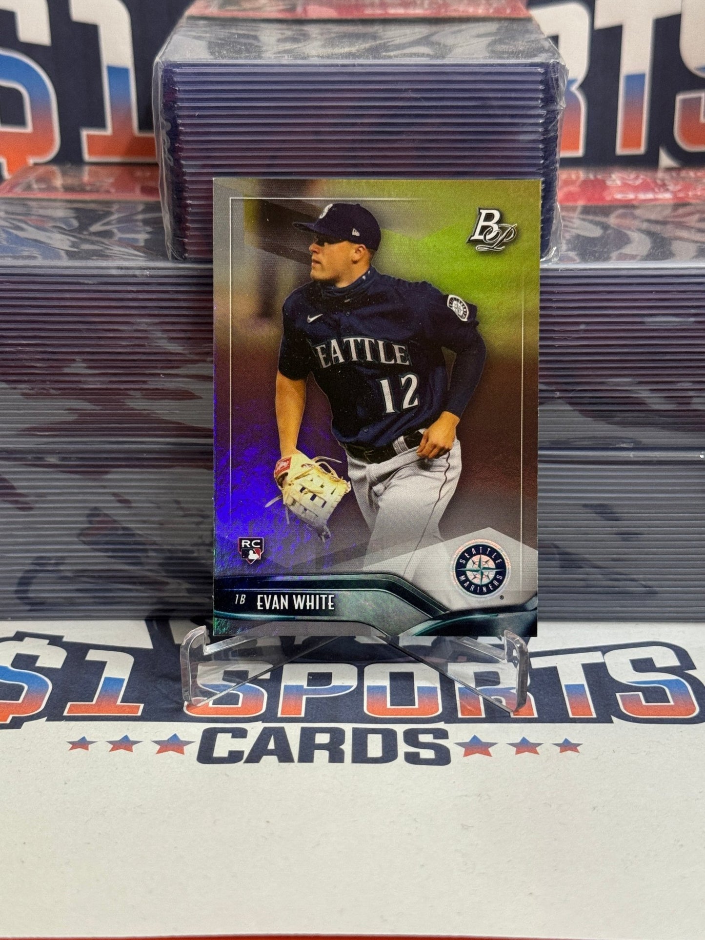 2021 Bowman Platinum Evan White Rookie #68