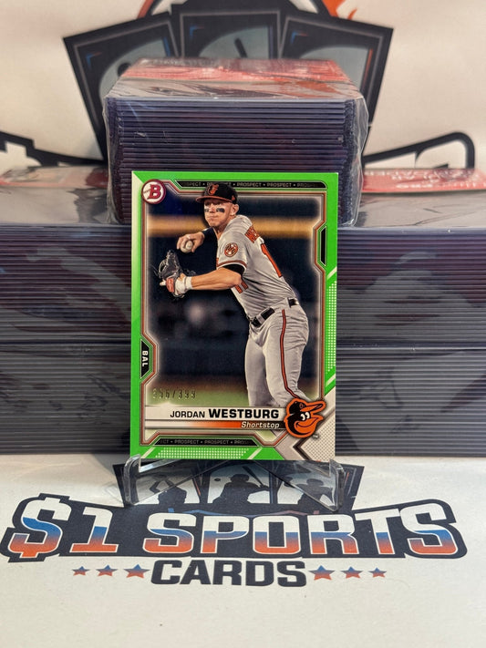 2021 Bowman Prosepects (Neon Green 356/399) Jordan Westburg #BP - 98