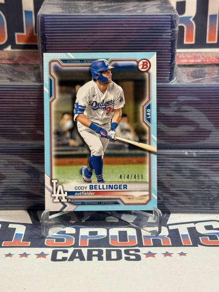 2021 Bowman (Sky Blue 474/499) Cody Bellinger 80