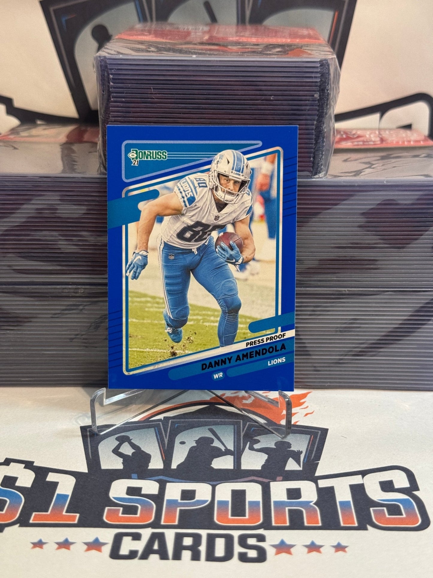 2021 Donruss (Blue Press Proof) Danny Amendola #177