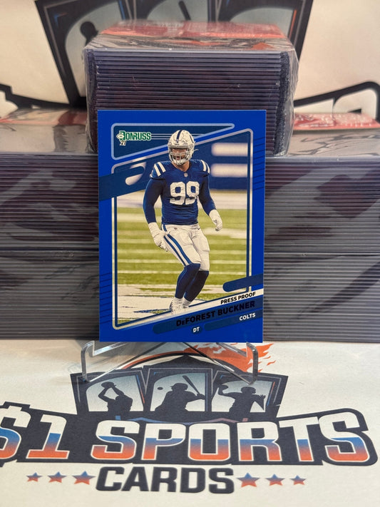 2021 Donruss (Blue Press Proof) DeForest Buckner #154