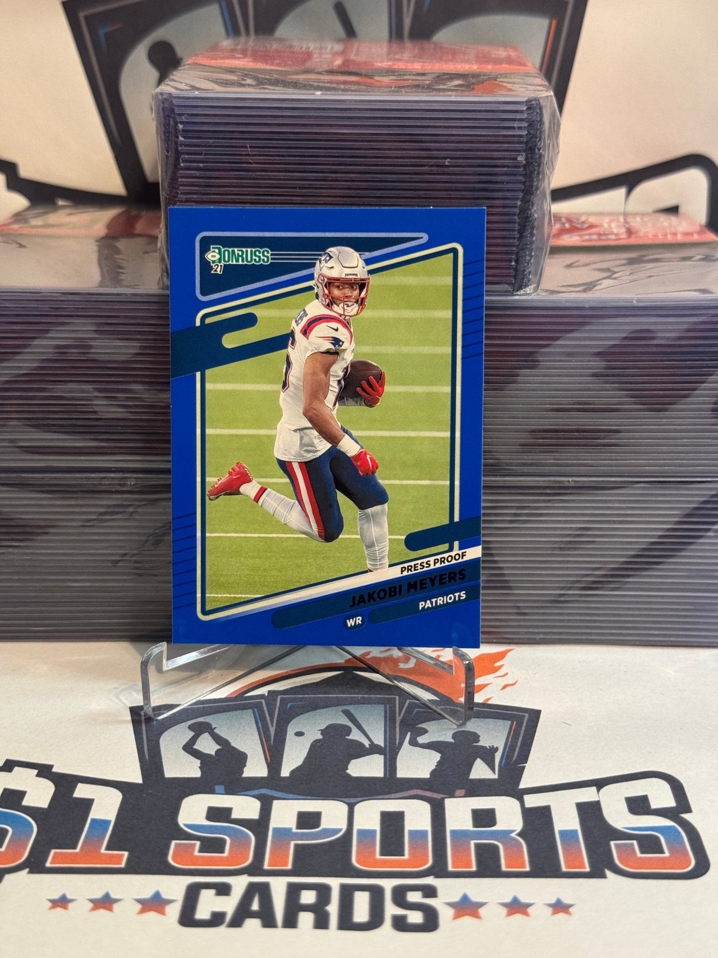 2021 Donruss (Blue Press Proof) Jakobi Meyers #49