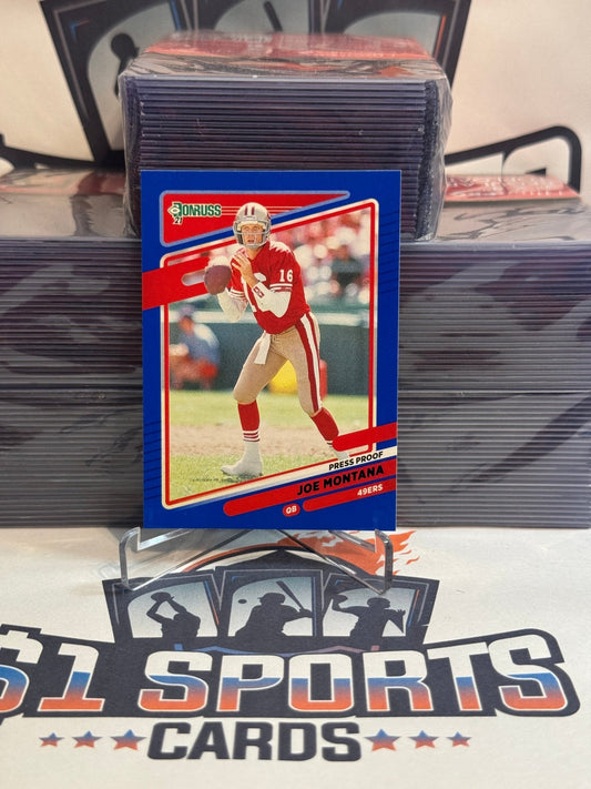 2021 Donruss (Blue Press Proof) Joe Montana #57
