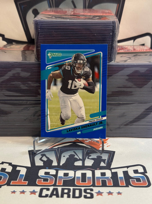 2021 Donruss (Blue Press Proof) Laviska Shenault Jr. #135