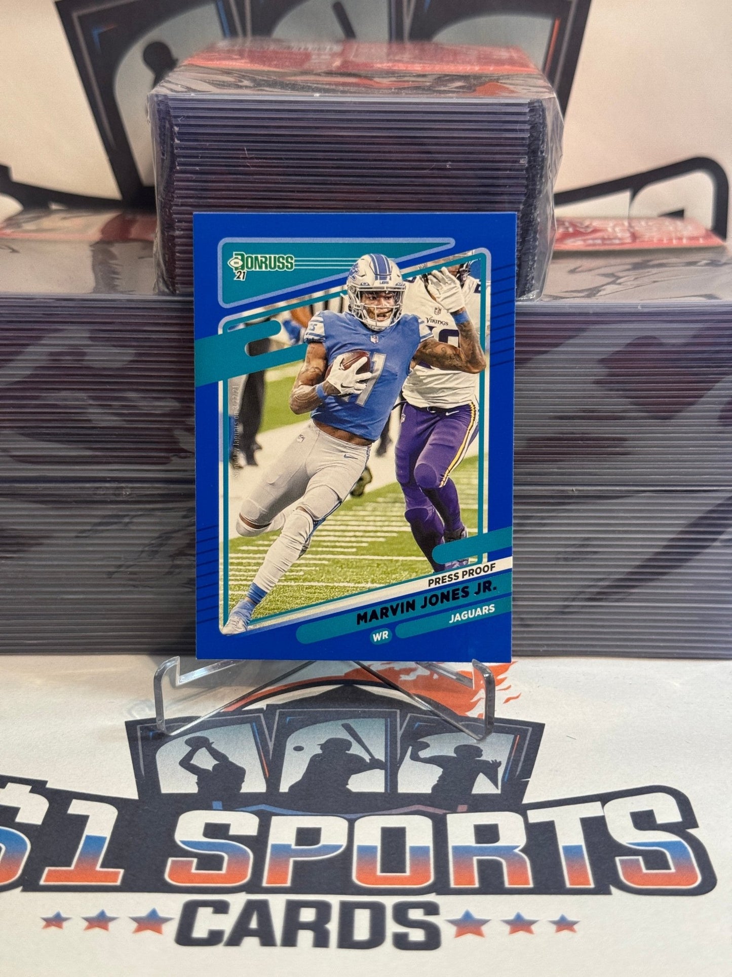 2021 Donruss (Blue Press Proof) Marvin Jones Jr. #174