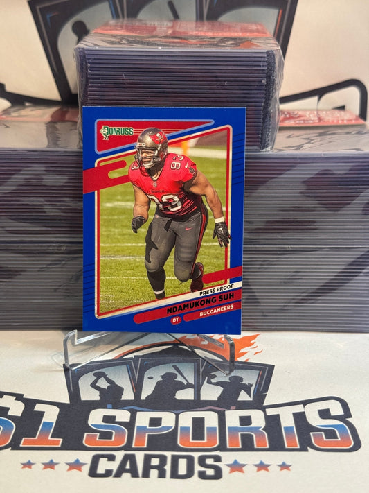 2021 Donruss (Blue Press Proof) Ndamukong Suh #107