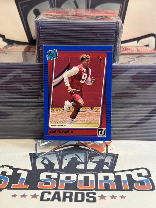 2021 Donruss (Blue Press Proof, Rated Rookie) Joe Tryon #346