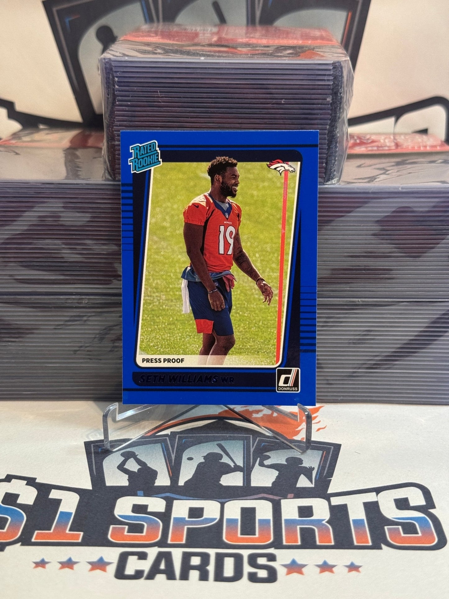2021 Donruss (Blue Press Proof, Rated Rookie) Seth Williams #299